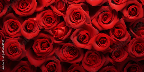 Red rose floral background