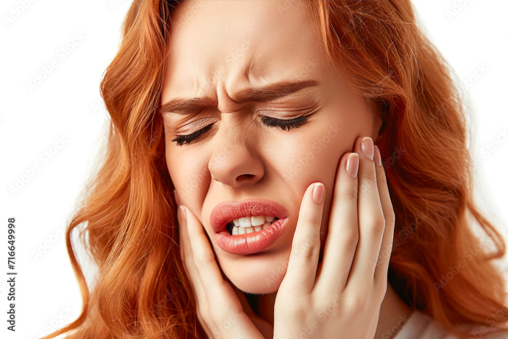 Agonizing Dental Distress: Woman in Pain Agonizing Dental Distress: Woman in Pain