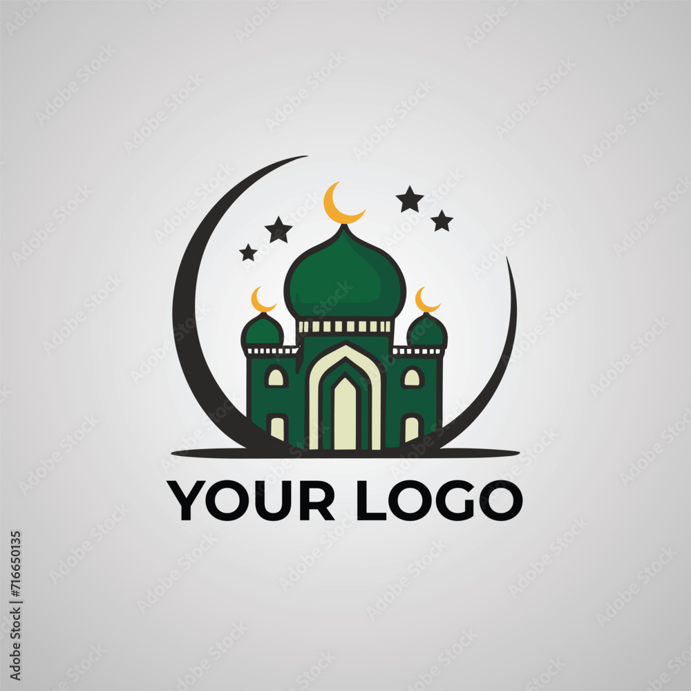 Mosque Logo Design Template