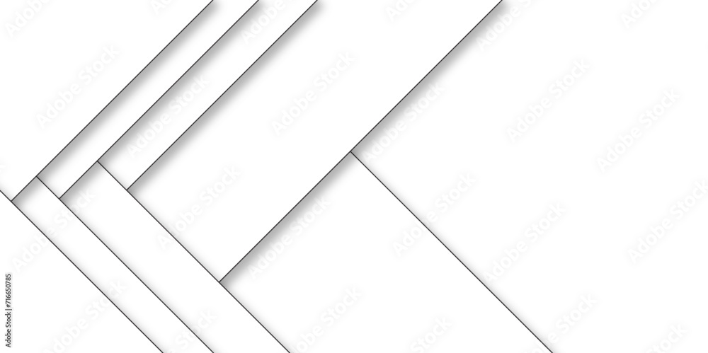 Abstract white and grey graphic design banner with  lnes white light & grey background. White and gray vector minimalist simple abstract. Minimal geometric white light Space design concept. - obrazy, fototapety, plakaty 