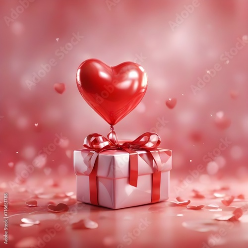 heart shaped box with gift © Sahnaj