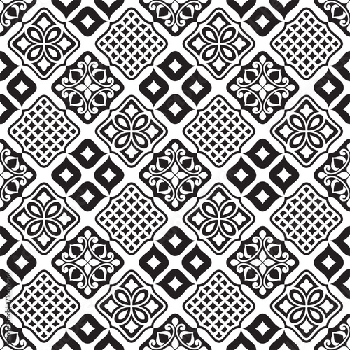 Abstract floral seamless pattern. Modern stylish texture. Vector background.