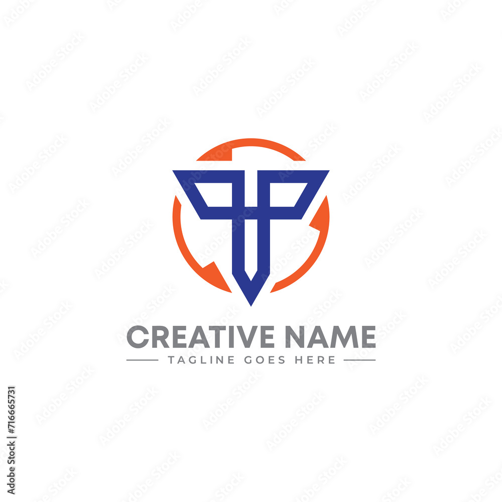 Fototapeta premium Abstract infinity sign with letter T logo design. abstract logo design