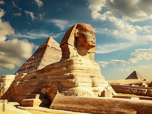 Pyramids of Giza, Cairo, Egypt.