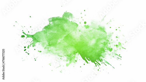 Green Watercolor Blot Appears On The Alpha Channel. Copy paste area for texture