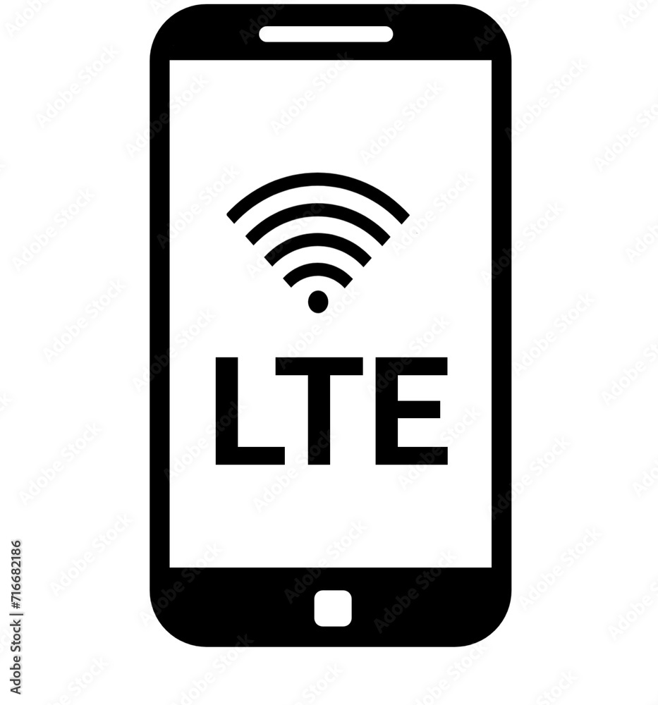 Mobile phone WiFi icon Mobile phone WiFi icon