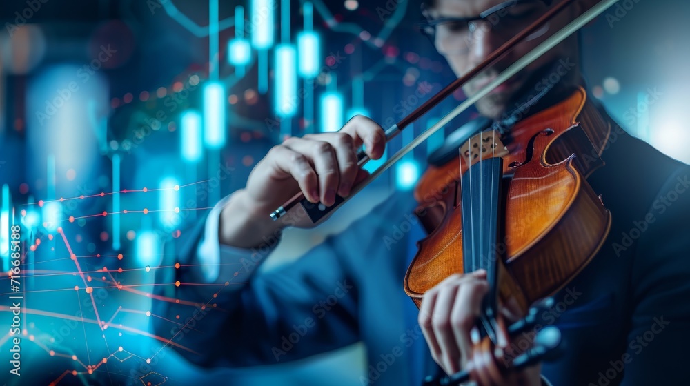 Fototapeta premium The Symphony of Finance: Orchestrating Success