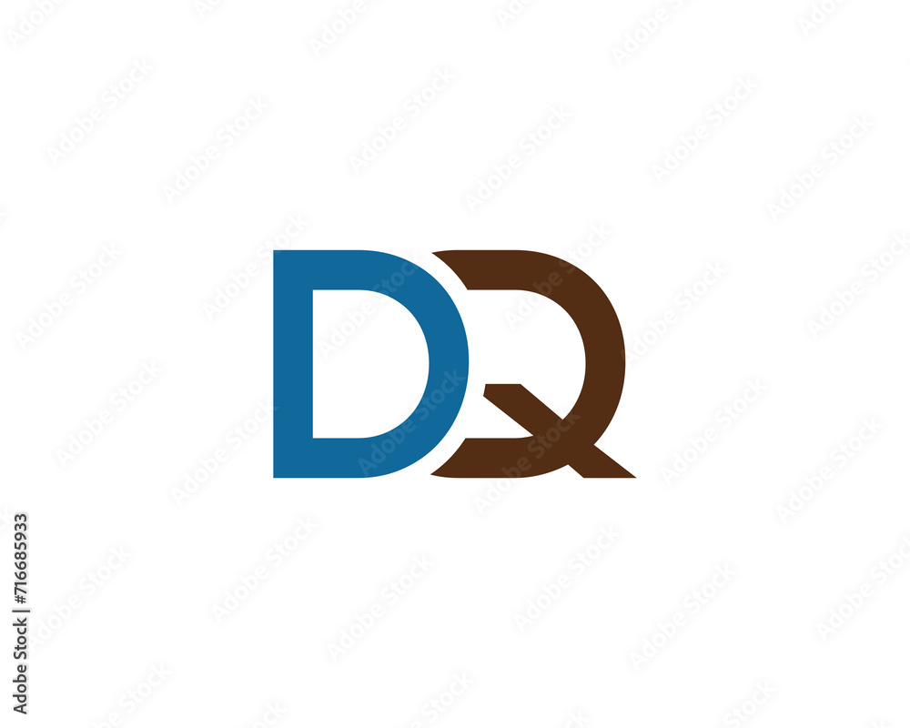 DQ QD logo design vector template DQ QD logo design vector template