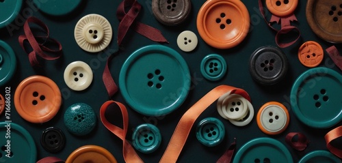  a close up of a bunch of buttons with a ribbon on the bottom of the buttons and a ribbon on the bottom of the buttons on the bottom of the buttons. photo
