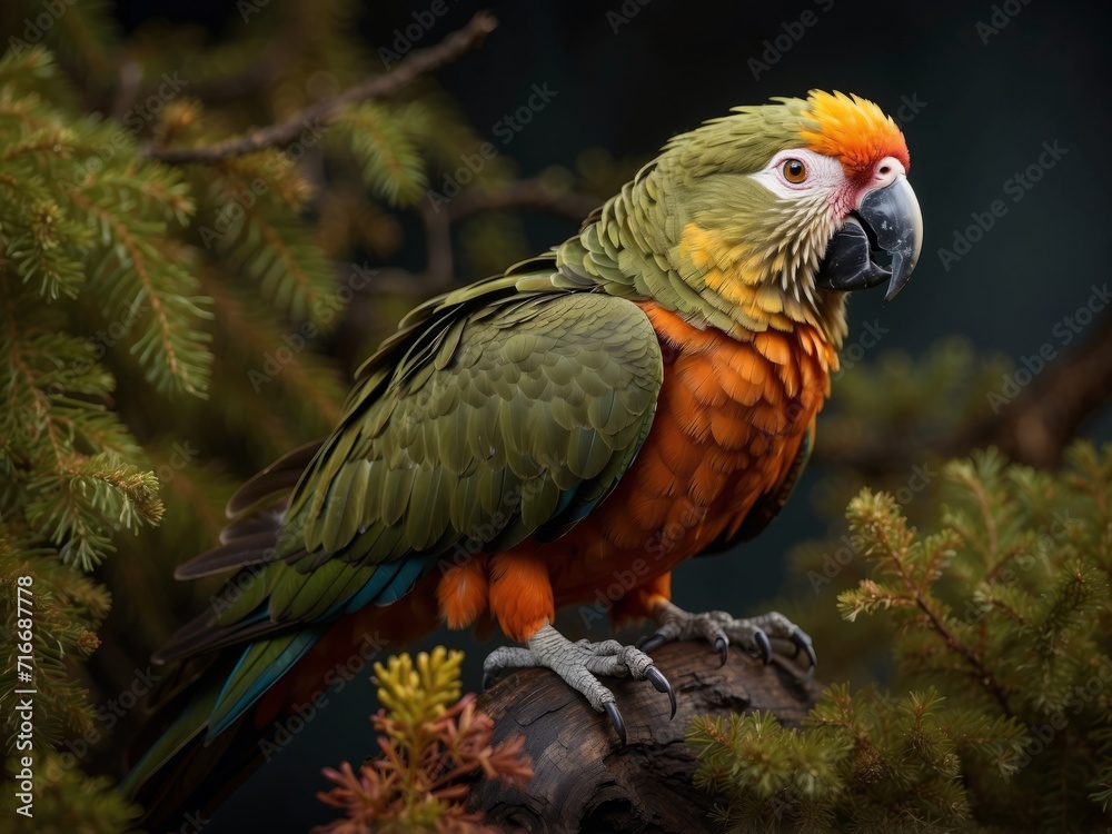 red and yellow macaw
