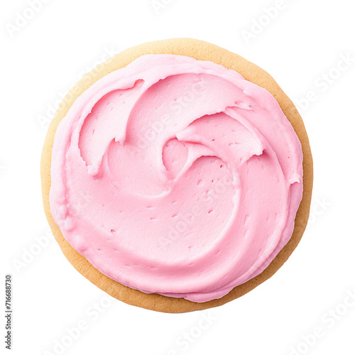 A Sugar Cookie with Pink Fr...