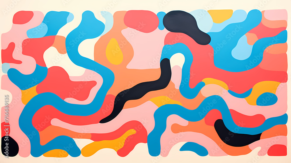 Abstract seamless doodle background, artistic background