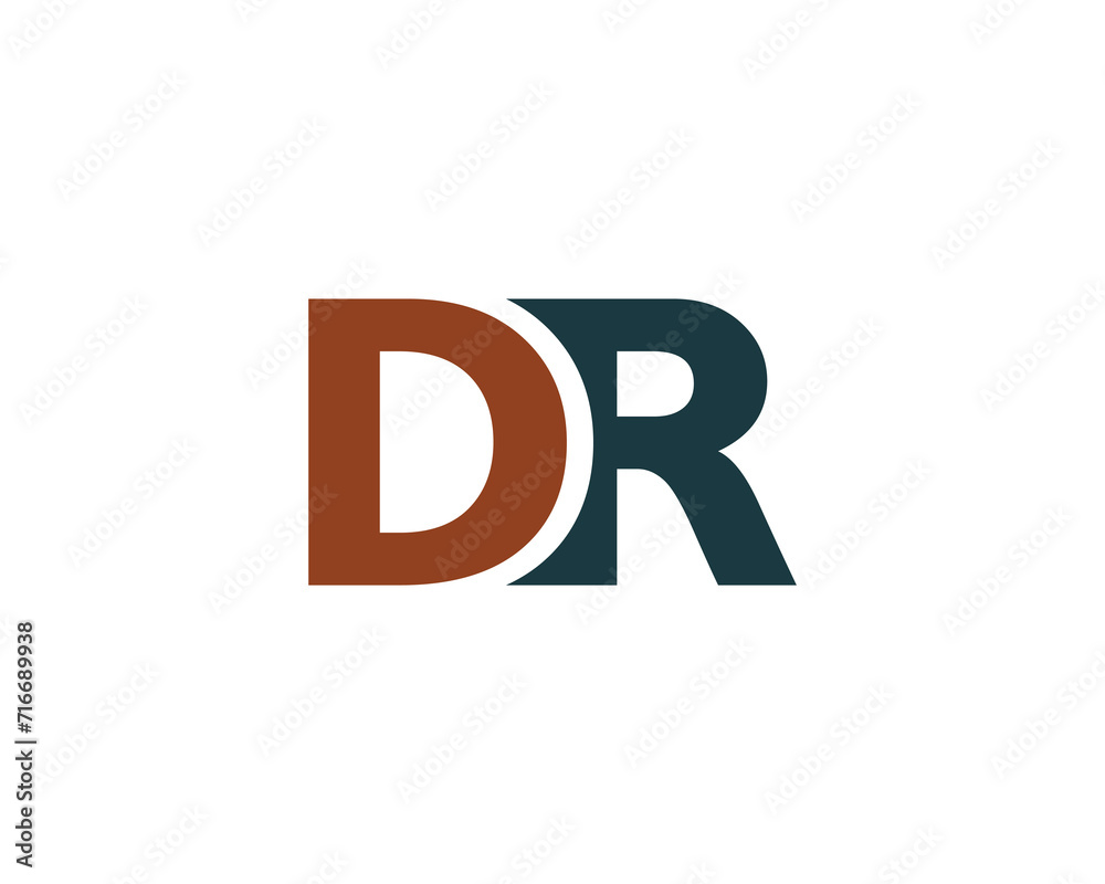 DR logo design vector template DR logo design vector template