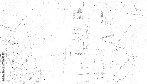 Black Grainy Texture Isolated On White Background. Dust Overlay. Dark Noise Granules. Digitally Generated Image. Vector Design Elements, Illustration