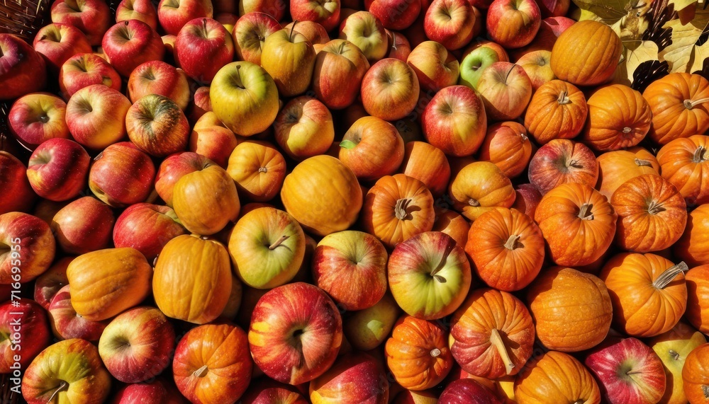 a pile of apples sitting next to each other on top of a pile of oranges and apples next to a pile of green apples and a pile of oranges. a pile of apples sitting next to each other on top of a pile of oranges and apples next to a pile of green apples and a pile of oranges.
