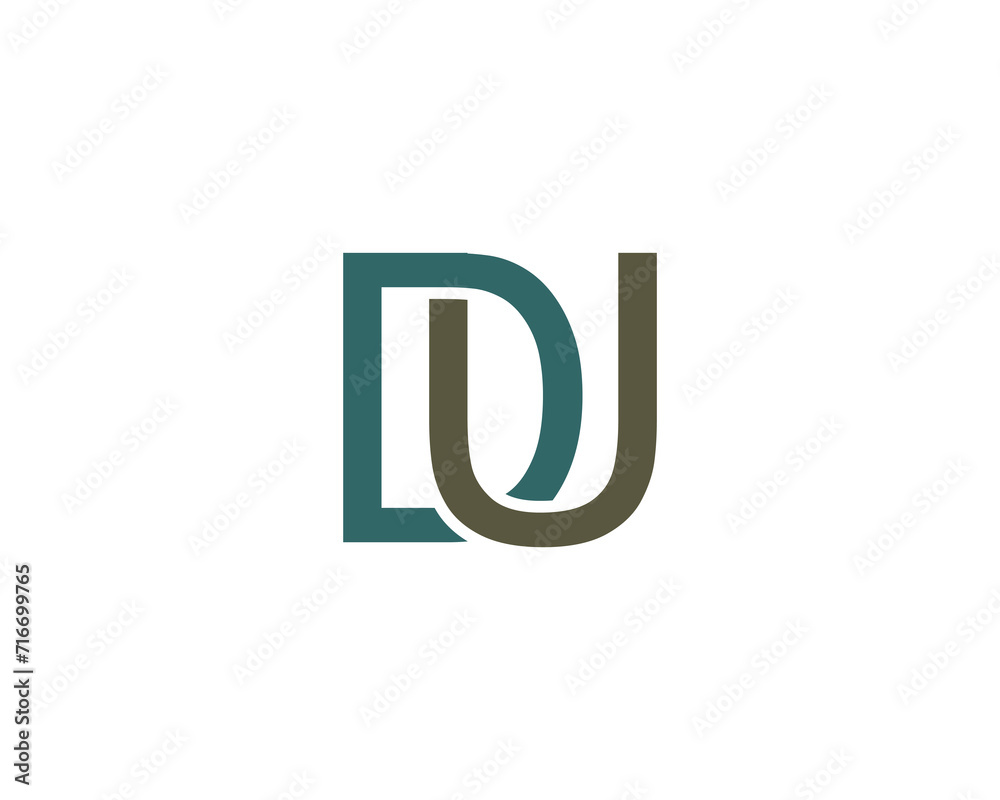 DU logo design vector template DU logo design vector template