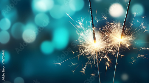 Beautiful fireworks background at night for holiday decoration