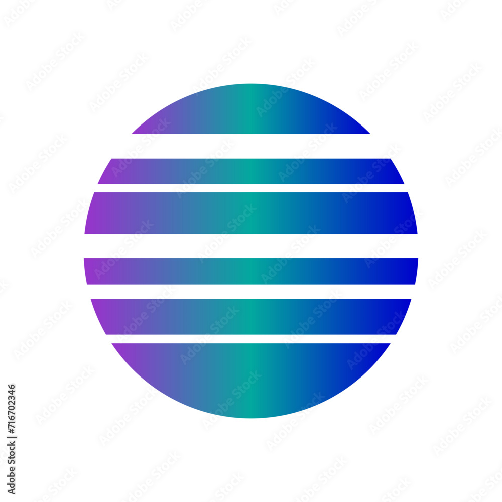 An abstract cut out transparent retro neon circle design element. An abstract cut out transparent retro neon circle design element.