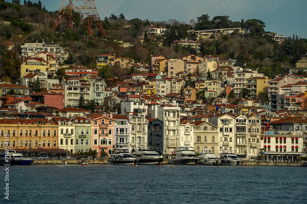 Bebek district view from Istanbul Bosphorus cruise