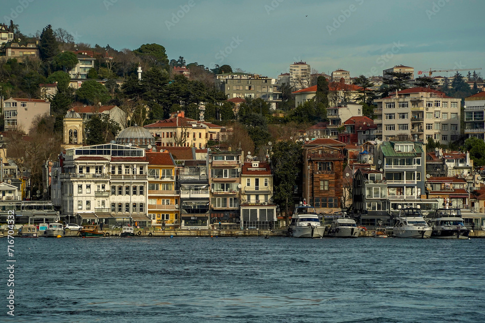 Bebek district view from Istanbul Bosphorus cruise