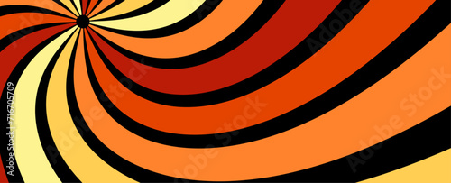 Colourful grunge retro burst vector. Vintage summer, circus and carnival background. abstract stylish 70s era line frame illustration. banner, cover, poster, flyer, brochure, card, website, backdrop.