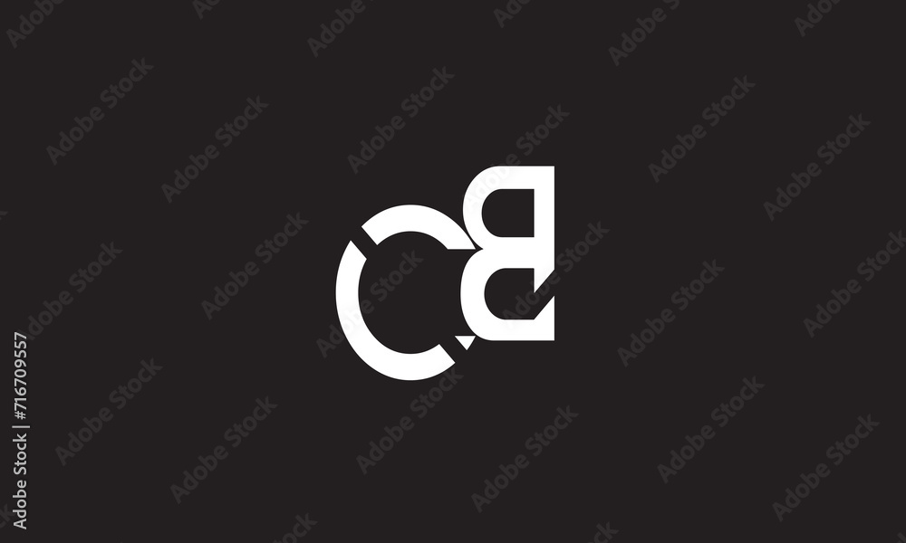 CB, BC, C, B Abstract Letters Logo Monogram CB, BC, C, B Abstract Letters Logo Monogram