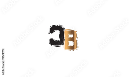  CB, BC, C, B Abstract Letters Logo Monogram
