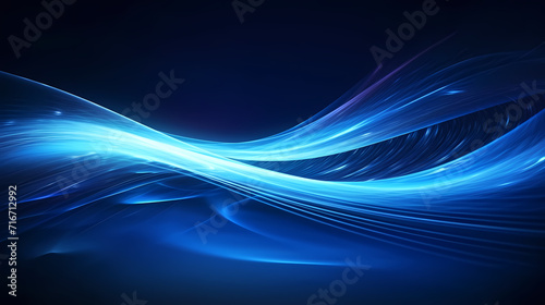 Glowing road speed lines, neon speed abstract background