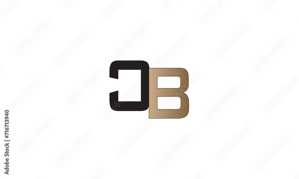 CB, BC, C, B Abstract Letters Logo Monogram CB, BC, C, B Abstract Letters Logo Monogram