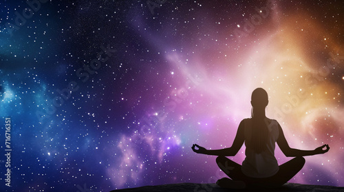 People doing yoga. yoga illustrations meditating backgrounds. yoga to feel better. Stimulate your chakras by meditating. color of energy chakras.yoga in the ocean, garden, forest, space, sunset. sutra