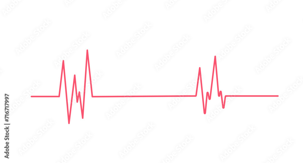 Red heartbeat line icon isolated on white background. Pulse Rate Monitor. Vector illustration. Red heartbeat line icon isolated on white background. Pulse Rate Monitor. Vector illustration.