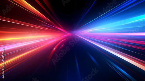 Line glowing motion blur illustration light background, energy neon light, effect bright line glowing motion blur