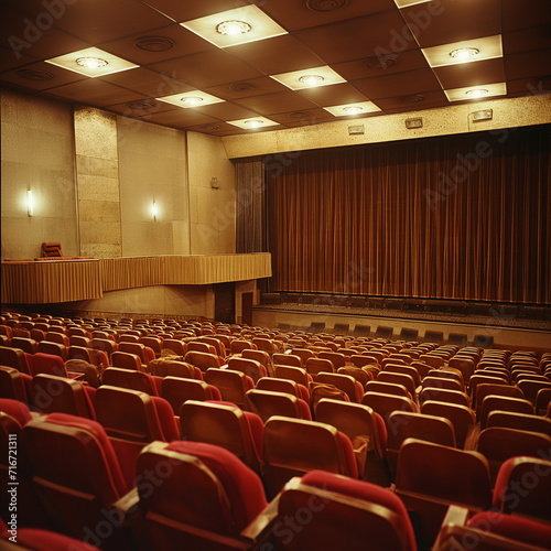 cinema theatre before presentation 