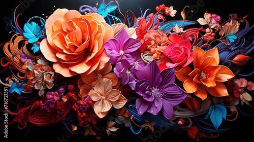 abstract floral background © Viktor