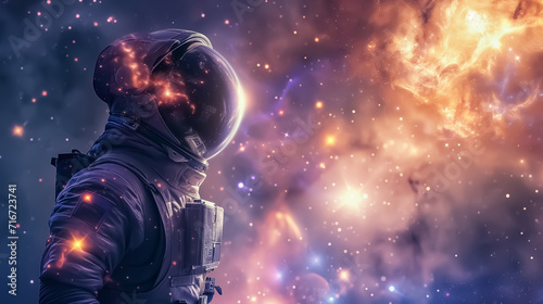 an astronaut in outer space