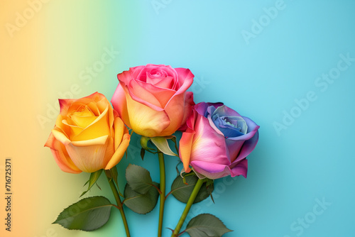 A lot of beautiful bright multi-colored roses of different colors. Colorful roses. pastel flowers, roses. Bunch of colorful roses. Beautiful bouquet of roses in variety of colors. Seasonal flower card