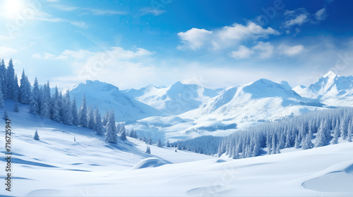 winter wallpaper, beautiful artwork with snow © Sternfahrer