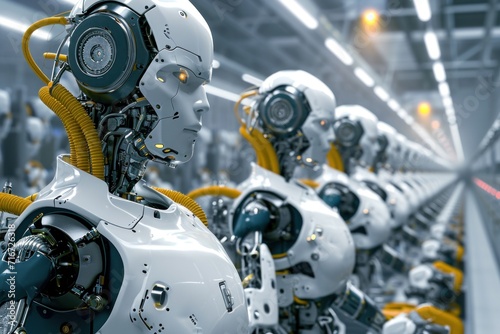AI robots in manufacturing plants