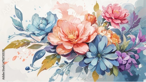 watercolor flower watercolor painting