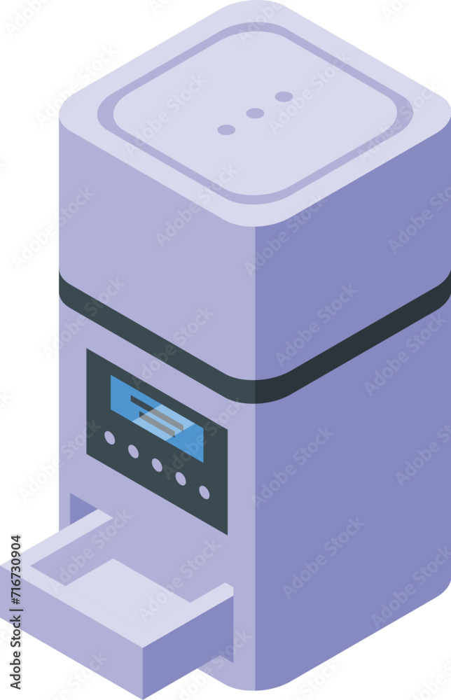Device gps pet icon isometric vector. Reader id. Puppy medical care Device gps pet icon isometric vector. Reader id. Puppy medical care