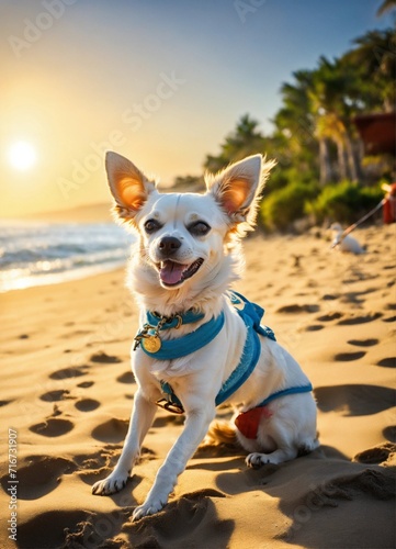 dog on the beach © muhammad