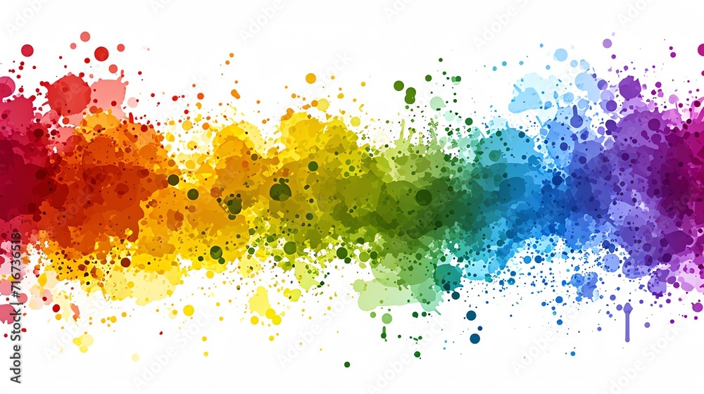 Colorful Abstract Paint Splatter Background
