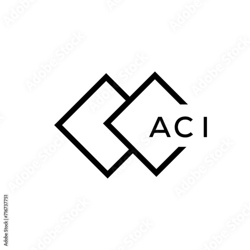 ACI Letter logo design template vector. ACI Business abstract connection vector logo. ACI icon circle logotype.
