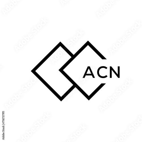 ACN Letter logo design template vector. ACN Business abstract connection vector logo. ACN icon circle logotype.
