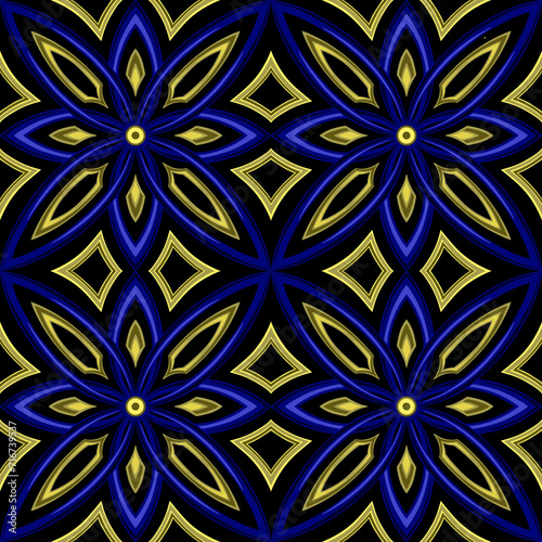 Abstract handmade seamless graphic pattern.