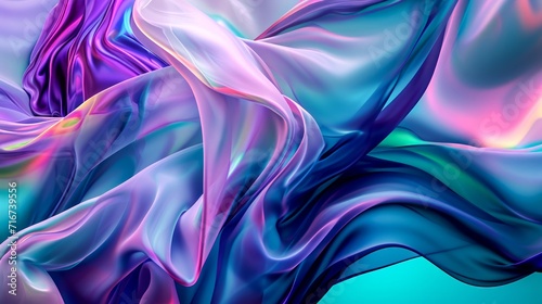 An abstract display of vibrant lilac and purple fractal art, evoking a sense of colorful motion and artistic wonder