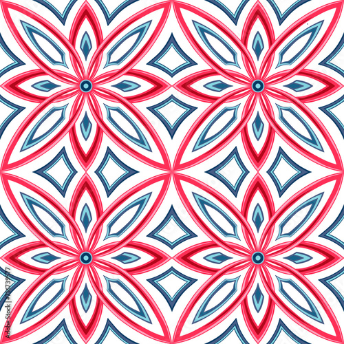 Abstract handmade seamless graphic pattern.