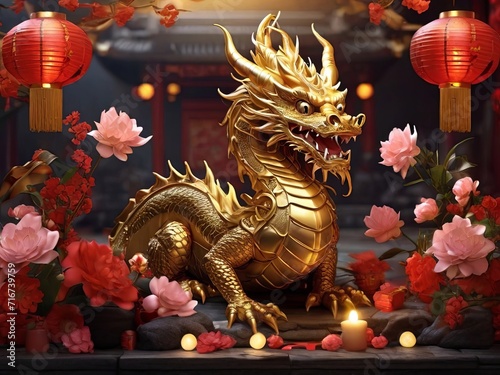 Chinese new year dragon 