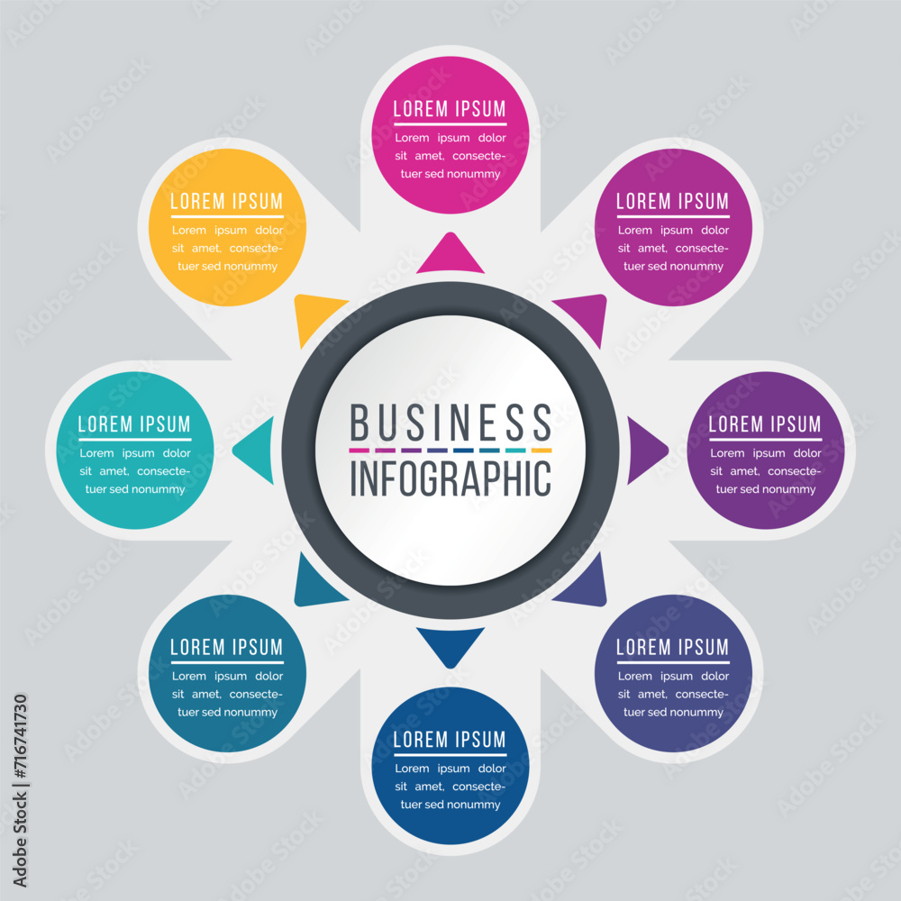 8 Options Infographic Design Elements for Your Business information design Vector Illustration 8 Options Infographic Design Elements for Your Business information design Vector Illustration