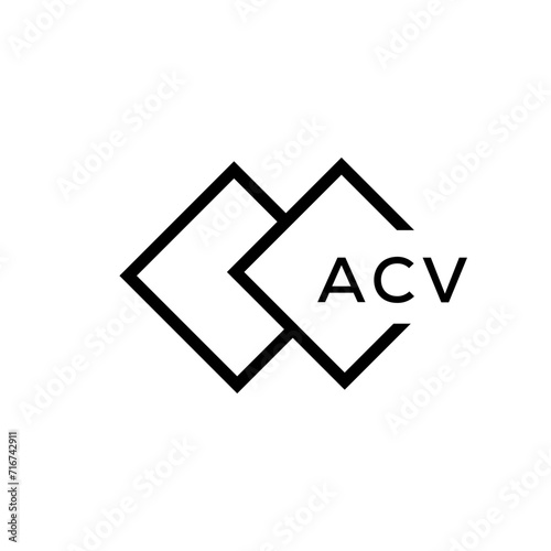 ACV Letter logo design template vector. ACV Business abstract connection vector logo. ACV icon circle logotype.
